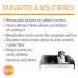 K&H Pet Products Original Bolster Pet Cot Elevated Mesh Bed with Removable Bolsters image thumbnail 4