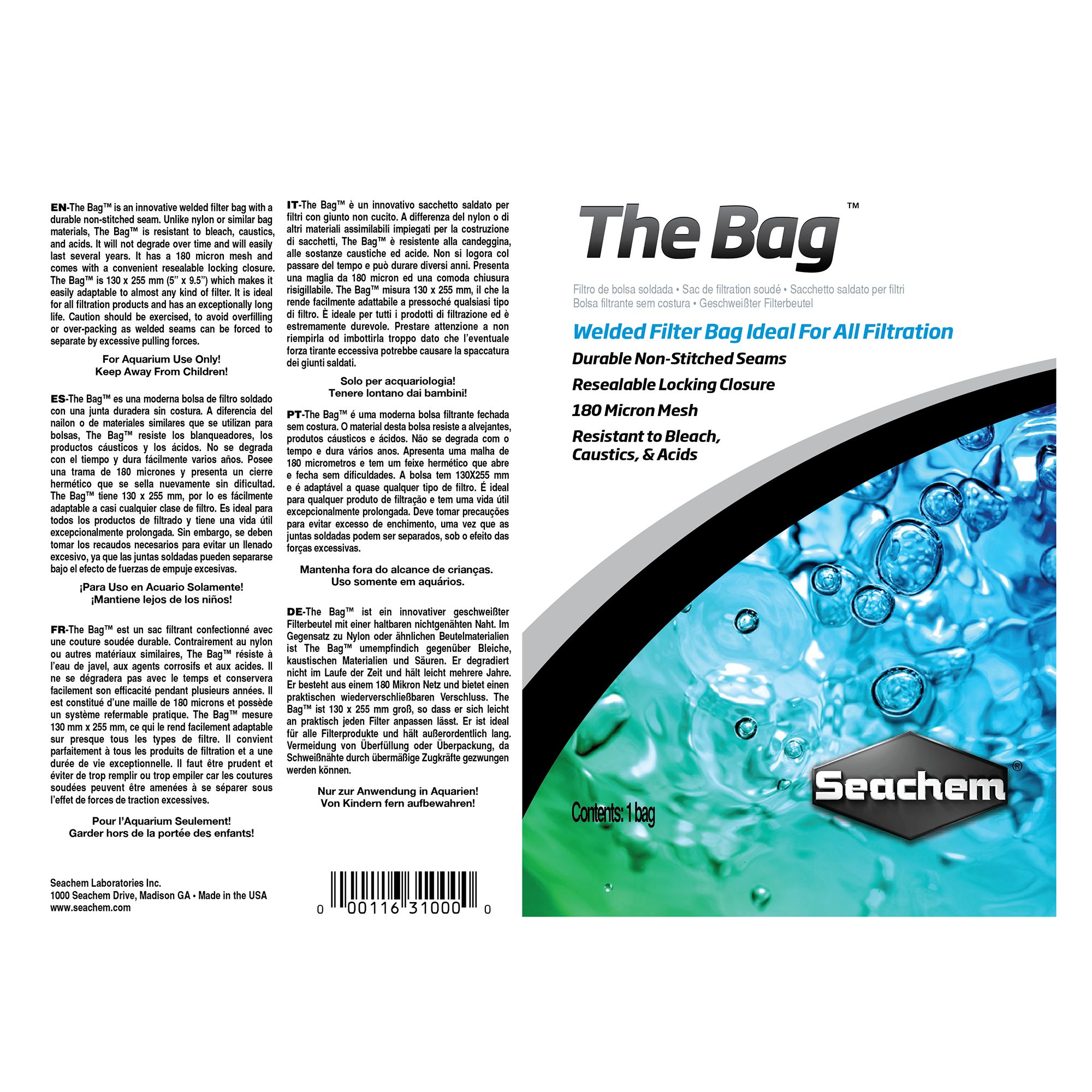 Seachem® The Bag &trade; Welded Filter - thumbnail 2