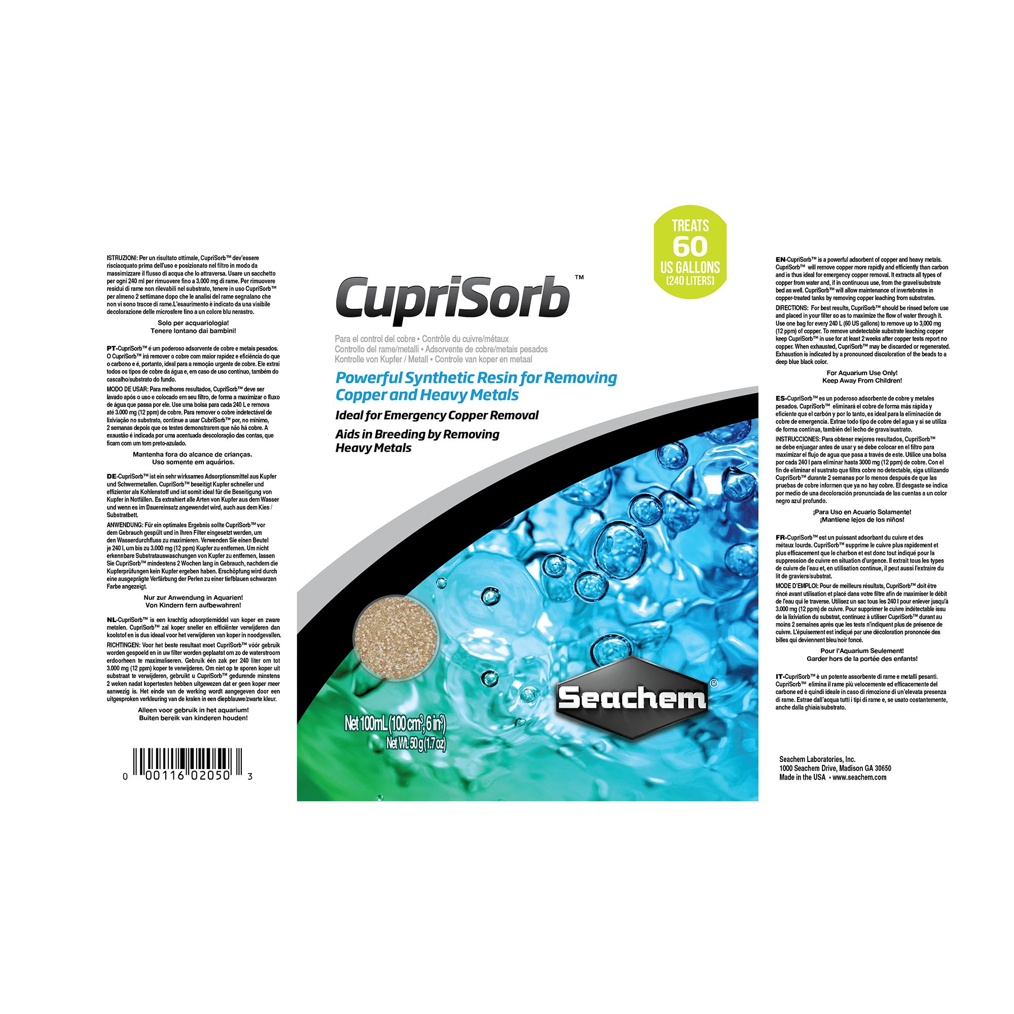 Seachem® CupriSorb&trade; - Copper & Heavy Metal Absorbent - thumbnail 2