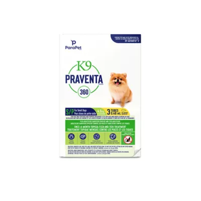 Product K9 Praventa 360 Topical Flea & Tick Treatment for Dogs - Small Dog - up to 4.5 kg