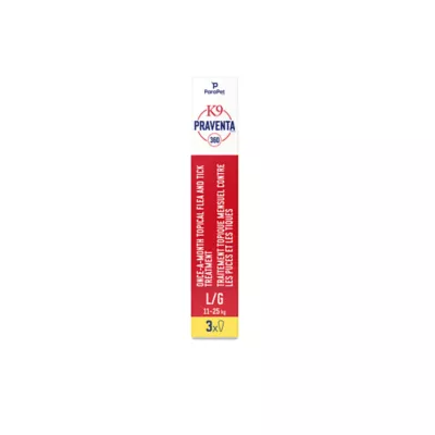 Product K9 Praventa 360 Topical Flea & Tick Treatment for Dogs - Large Dog - 11-25 kg