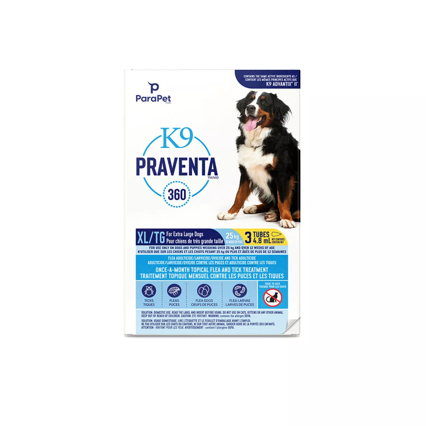 K9 Praventa 360 Topical Flea Tick Treatment for Dogs X Large Dog over 25 kg