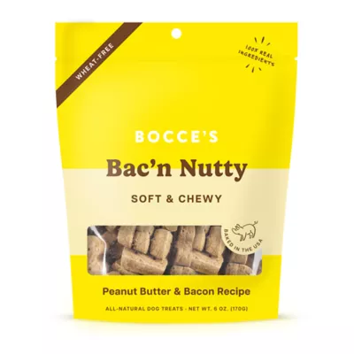 Product Bocce's Bakery Bac'n Nutty Dog Treats - Peanut Butter & Bacon