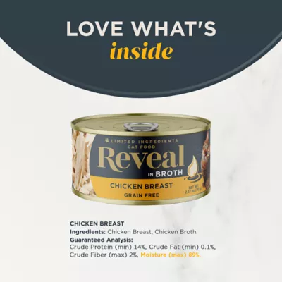 Product Reveal All Life Stage Wet Cat Food in Broth - 2.47 Oz, Limited Ingredient, Grain Free