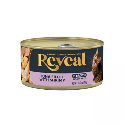 Reveal All Life Stage Wet Cat Food in Broth - 2.47 Oz, Limited Ingredient, Grain Free - Image 1