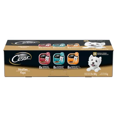 Product Cesar Wet Dog Food Classic Loaf in Sauce Mealtime Variety Pack