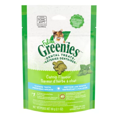  Greenies Feline Tempting Catnip Flavor Dental Cat Treats - Image 1
