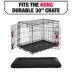 KONG® Durable Crate Dog Mat Black & Olive 23 inch - 48 inch image thumbnail 6
