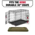 KONG® Durable Crate Dog Mat Black & Olive 23 inch - 48 inch image thumbnail 6