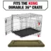 KONG® Durable Crate Dog Mat Black & Olive 23 inch - 48 inch image thumbnail 6