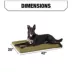 KONG® Durable Crate Dog Mat Black & Olive 23 inch - 48 inch image thumbnail 3
