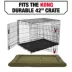 KONG® Durable Crate Dog Mat Black & Olive 23 inch - 48 inch image thumbnail 6