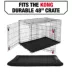 KONG® Durable Crate Dog Mat Black & Olive 23 inch - 48 inch image thumbnail 6