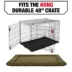 KONG® Durable Crate Dog Mat Black & Olive 23 inch - 48 inch image thumbnail 6