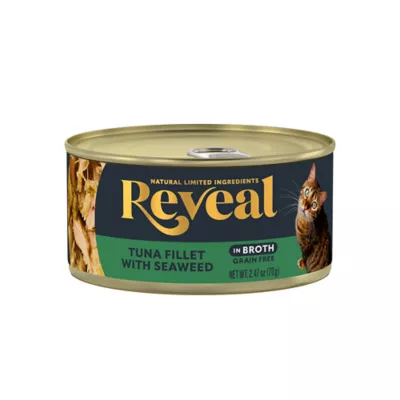 Reveal All Life Stage Wet Cat Food in Broth - 2.47 Oz, Limited Ingredient, Grain Free - Image 1