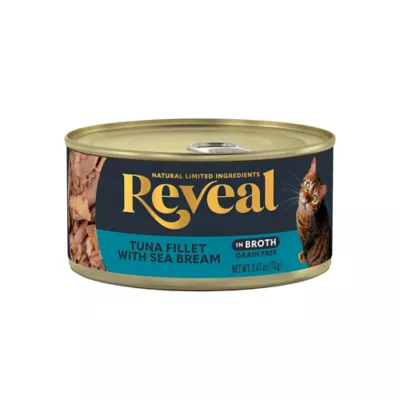 Reveal All Life Stage Wet Cat Food in Broth - 2.47 Oz, Limited Ingredient, Grain Free - Image 1