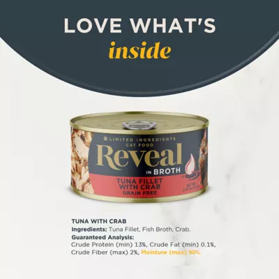 Product Reveal All Life Stage Wet Cat Food in Broth - 2.47 Oz, Limited Ingredient, Grain Free