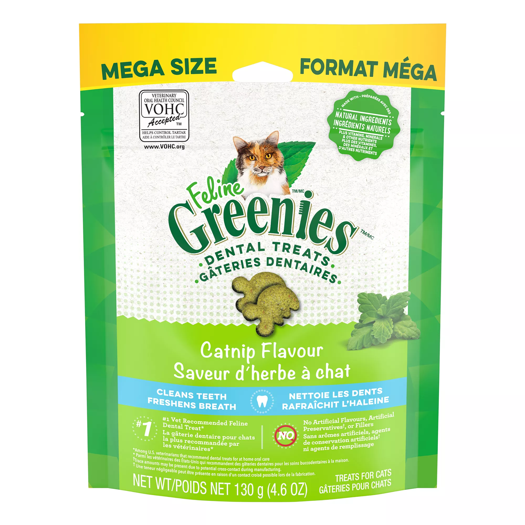  Greenies Feline Tempting Catnip Flavor Dental Cat Treats