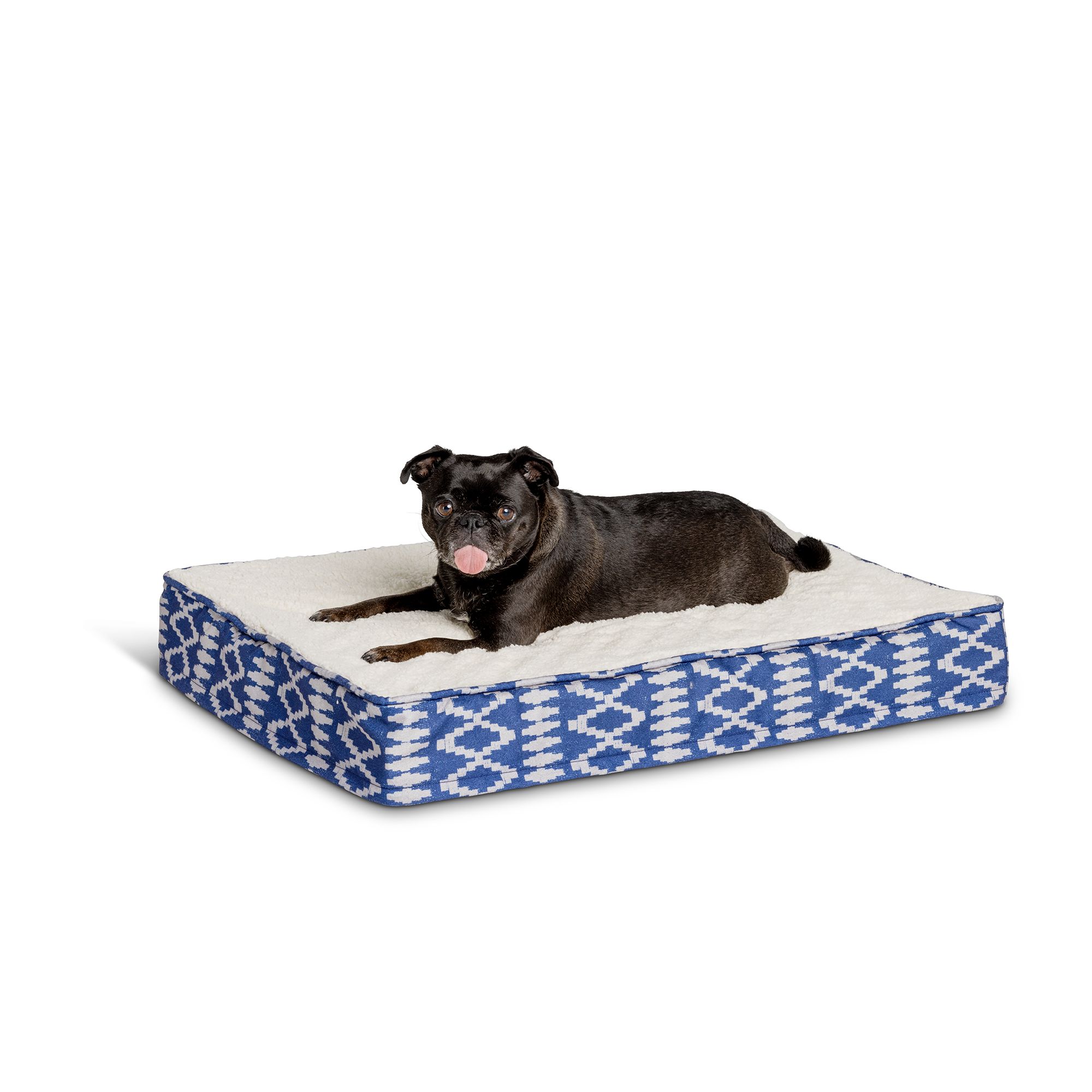 Top Paw Blue Aztec Orthopedic Mattress Dog Bed dog Orthopedic