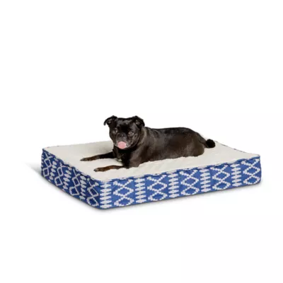 Product Top Paw® Blue Aztec Orthopedic Mattress Dog Bed