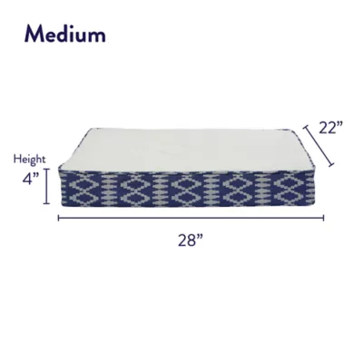 Product Top Paw® Blue Aztec Orthopedic Mattress Dog Bed