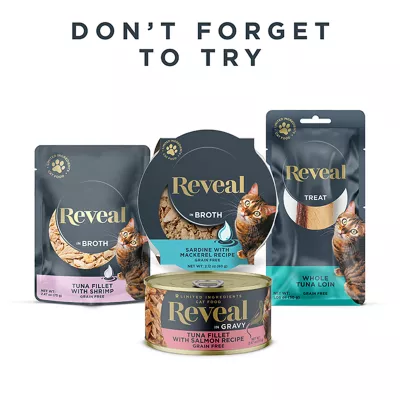 Product Reveal Limited Ingredient All Life Stage Wet Cat Food in Gravy - Grain Free, 2.47 oz