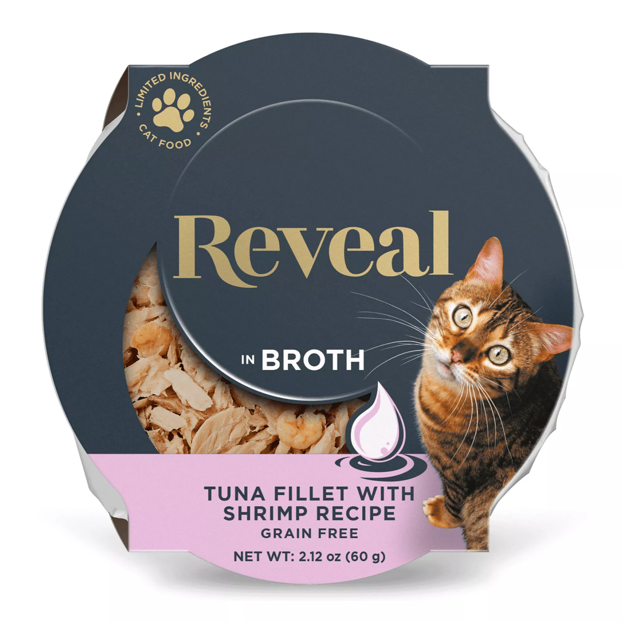 Reveal Limited Ingredient All Life Stage Wet Cat Food Cup - Grain Free, 2.12 oz