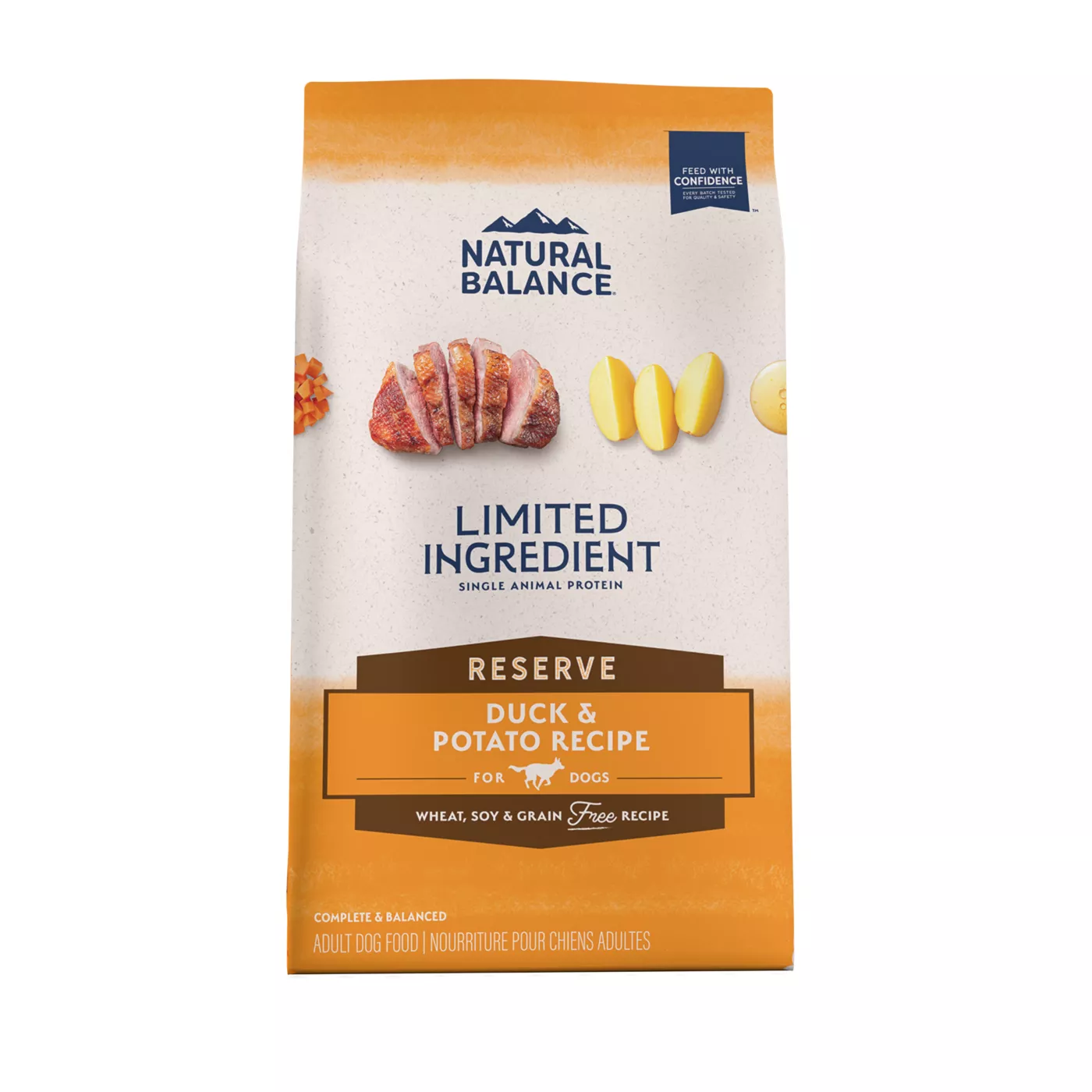 Actrium dog food duck and sweet potato ingredients hotsell