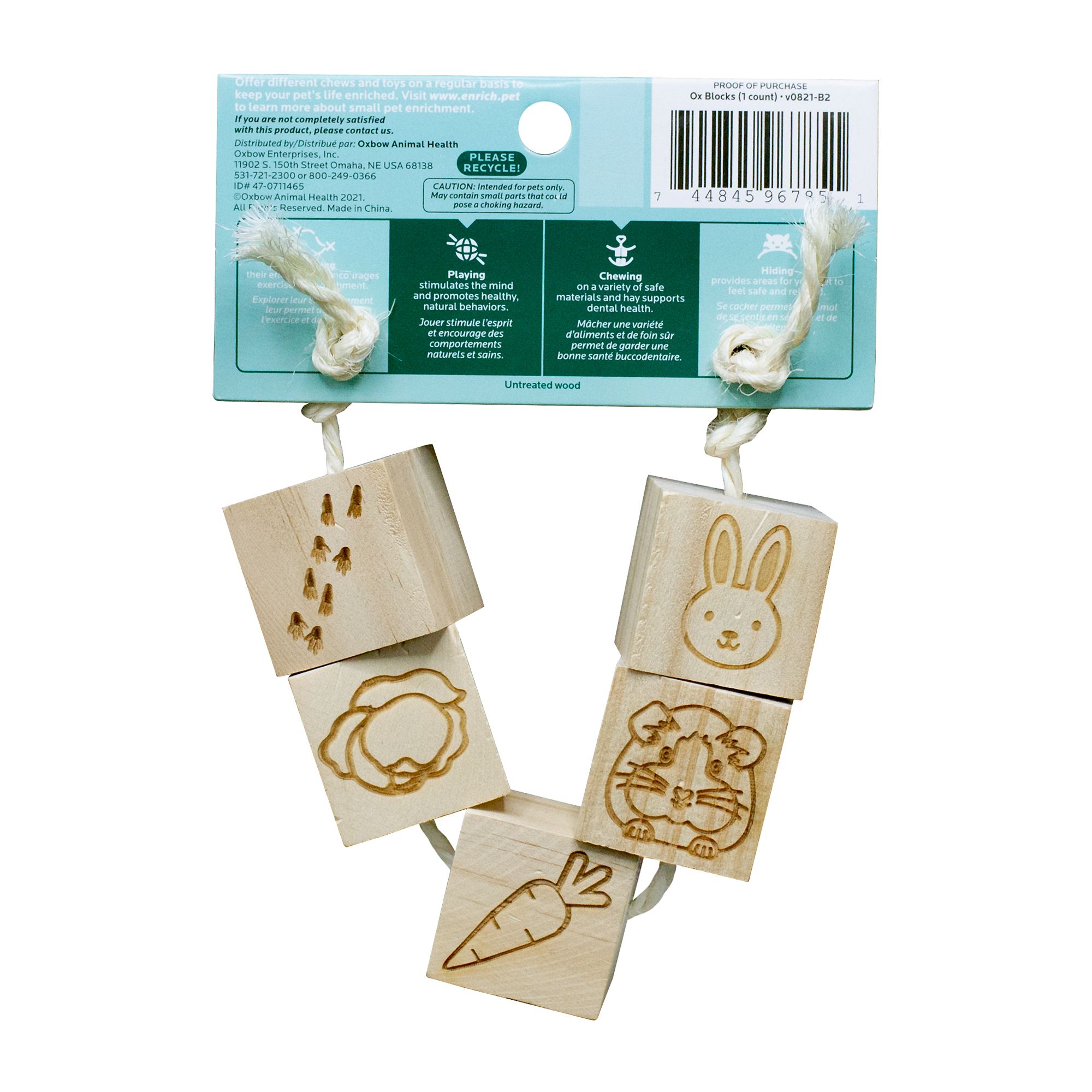 Oxbow Enriched Life Small Pet Ox Blocks Wood Chew Blocks - thumbnail 2