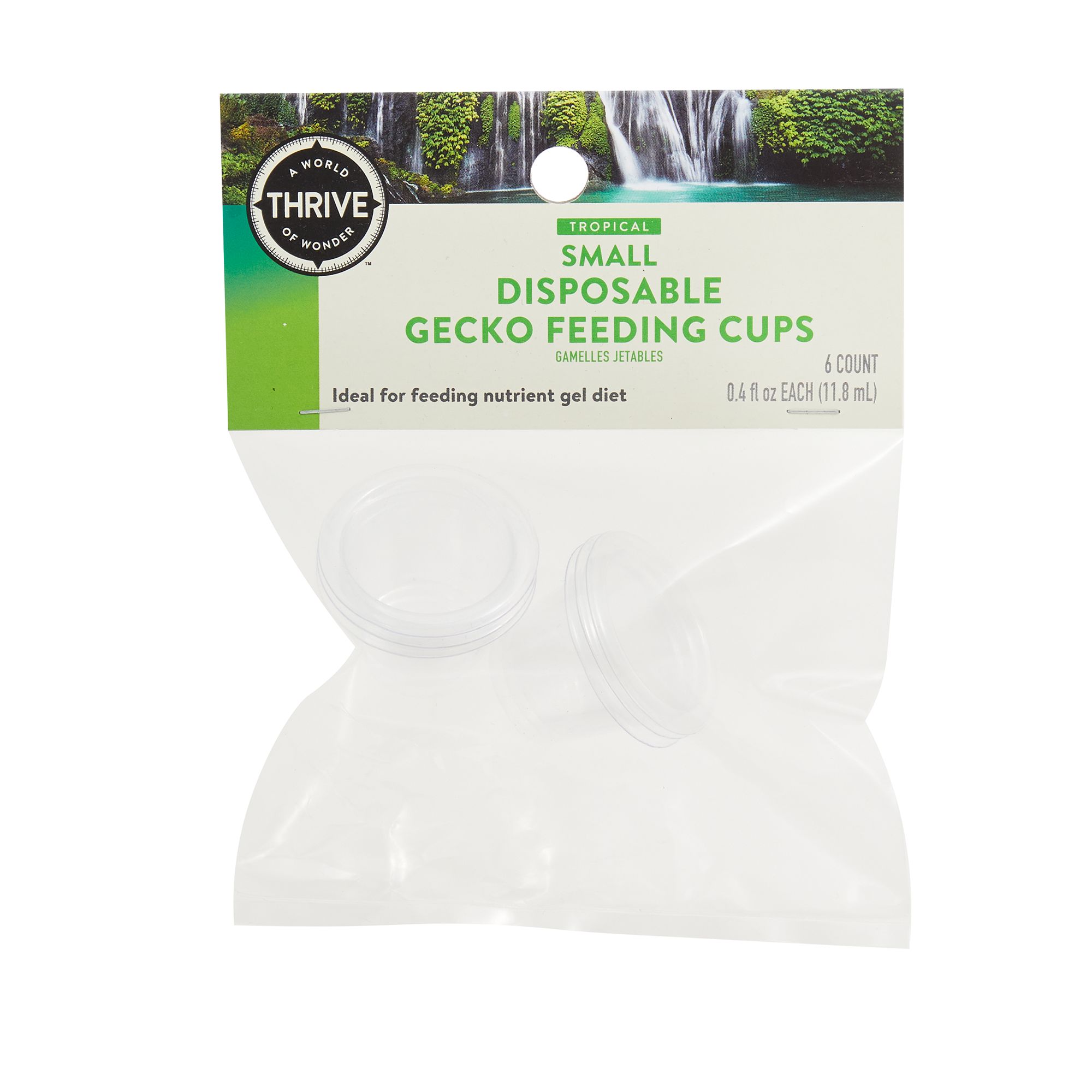 Thrive Small Disposable Gecko Feeding Cups - Gecko Food Cups - 6 ct - thumbnail 2