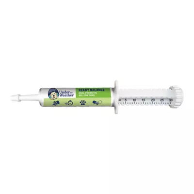 Under the Weather Ready Balance Probiotic Oral Microbial Gel Dog Supplement 30 cc syringe