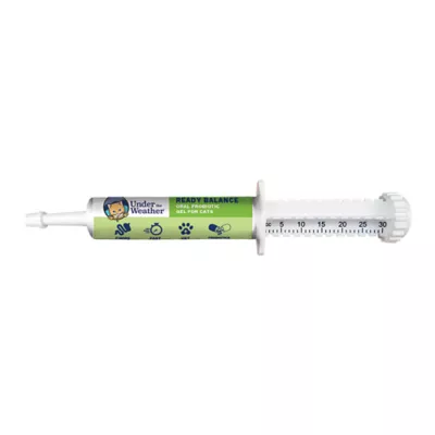 Product Under the Weather Ready Balance Probiotic Oral Microbial Gel Cat Supplement, 30-cc syringe