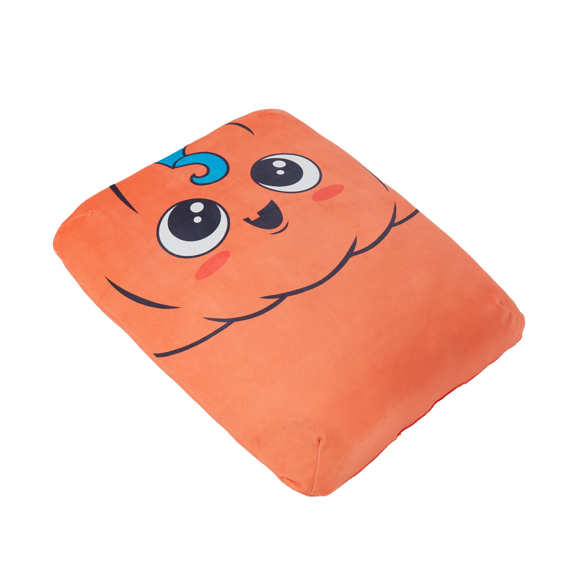 Thrills & Chills™ Halloween Orange Pumpkin Squishy Pillow Dog & Cat Bed dog Cuddler Beds