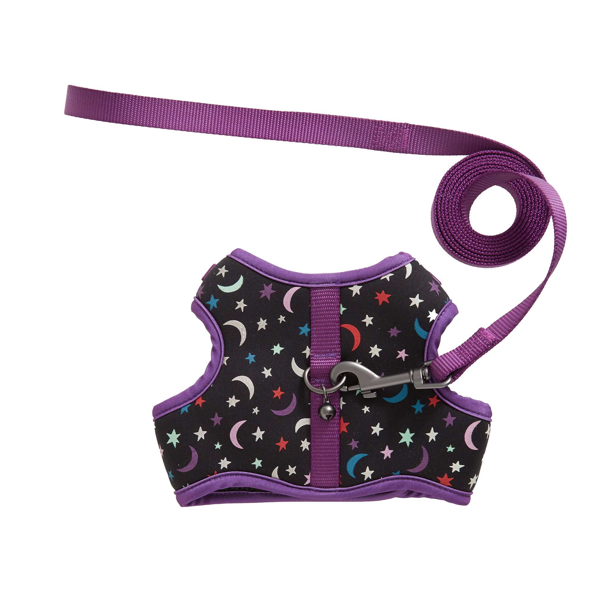 Thrills & Chills™ Halloween Moons & Stars Kitten & Cat Leash & Harness
