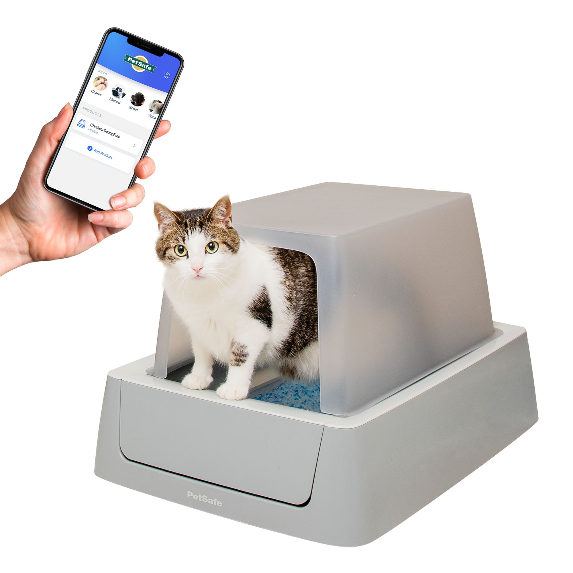 Covered automatic litter box best sale