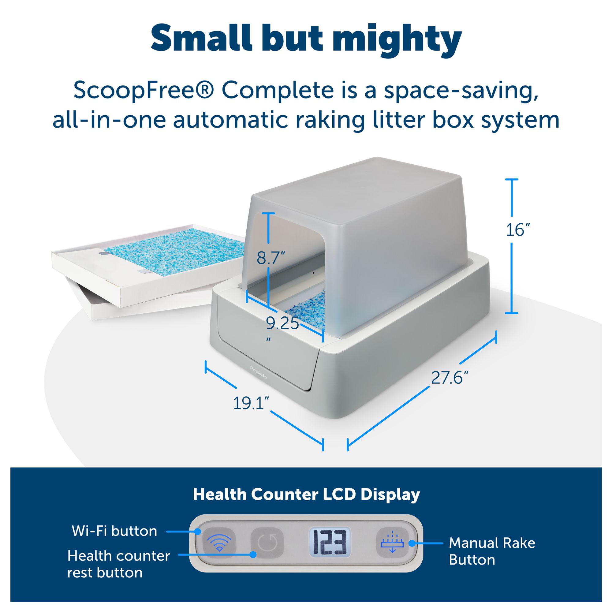 PetSafe® ScoopFree® Crystal Smart Front-Entry Self-Cleaning Litter Box - thumbnail 3
