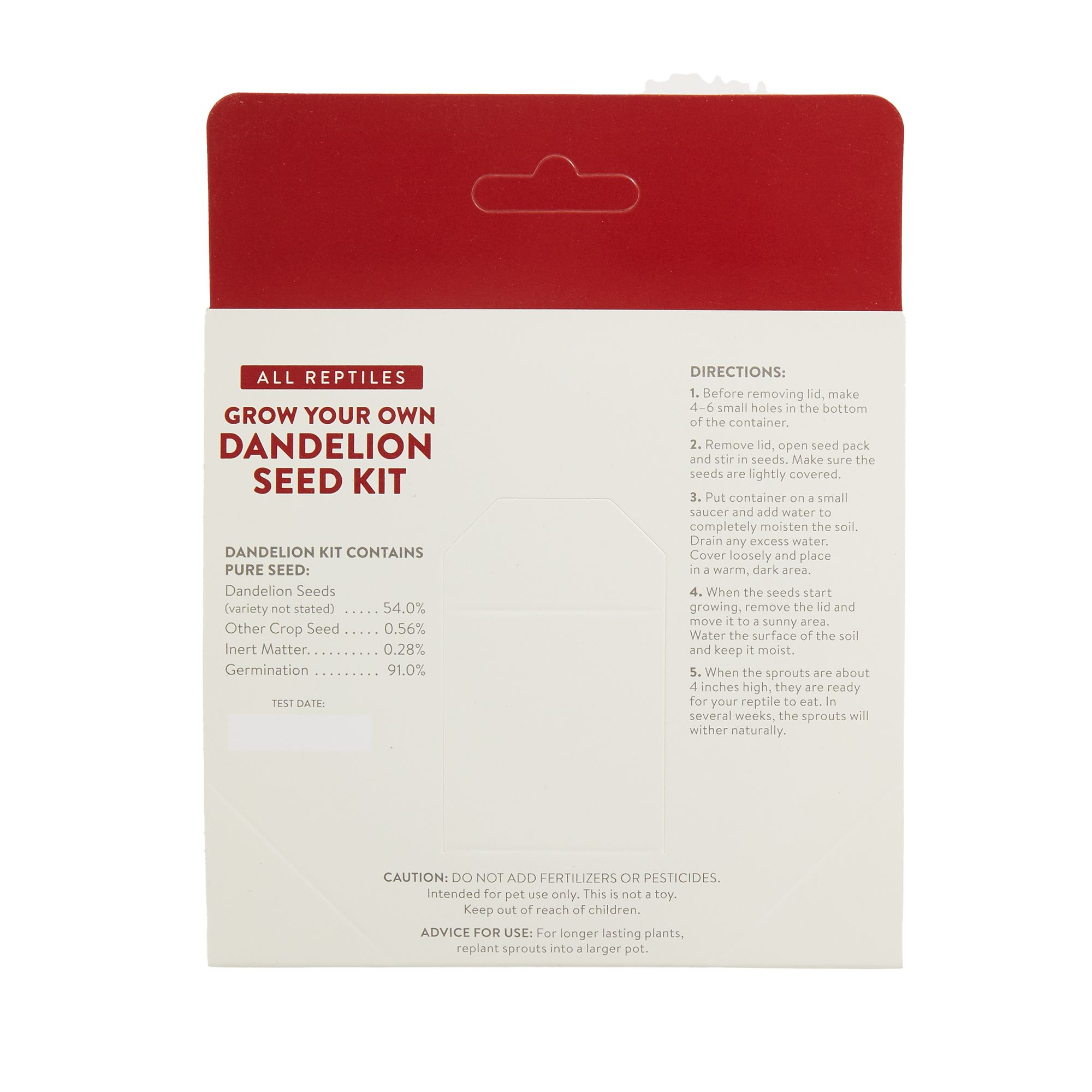 Thrive Grow Your Own Dandelion Seed Kit - Reptile Food Seed Kit - thumbnail 2