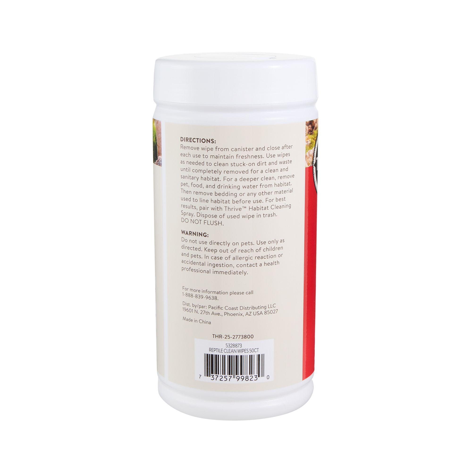 Thrive Habitat Cleaning Wipes - Terrarium Cleaning Wipes - 50 ct - thumbnail 3