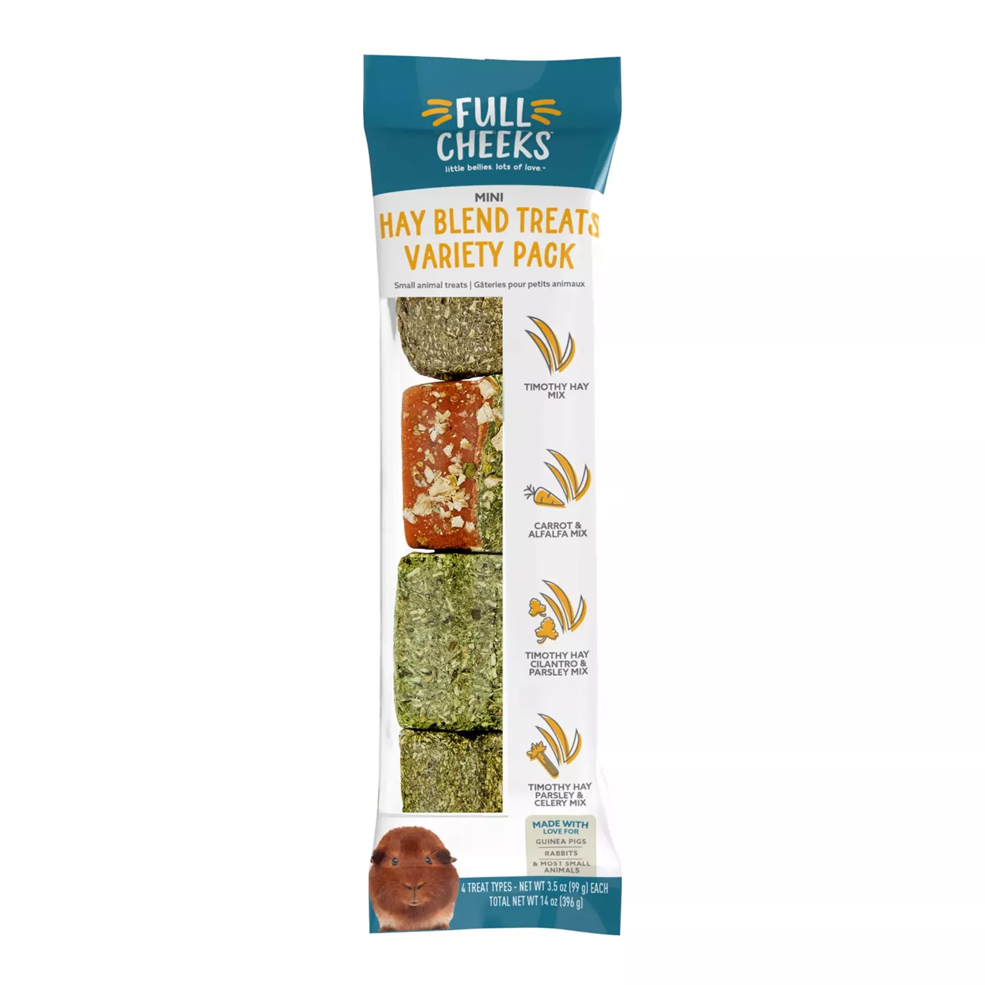 Full Cheeks&trade; Small Pet Hay Blend Treat Variety Pack