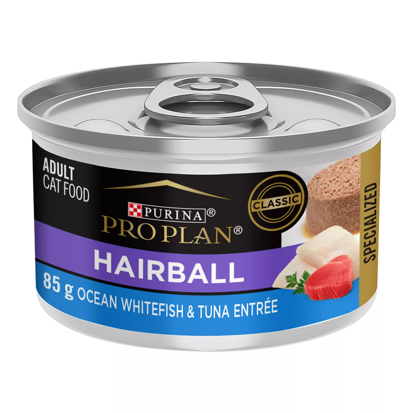 Purina Pro Plan Hairball Control Adult Wet Cat Food Ocean Whitefish Tuna