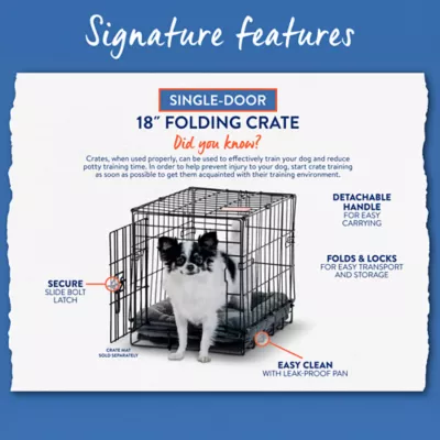 Top Paw® Single Door Folding Wire Dog Crate - Leak Prof Tray; Metal, Collapsible, X-Small - XX Large - Image 5