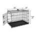 Top Paw® Single Door Folding Wire Dog Crate - Leak Prof Tray; Metal, Collapsible, X-Small - XX Large image thumbnail 3
