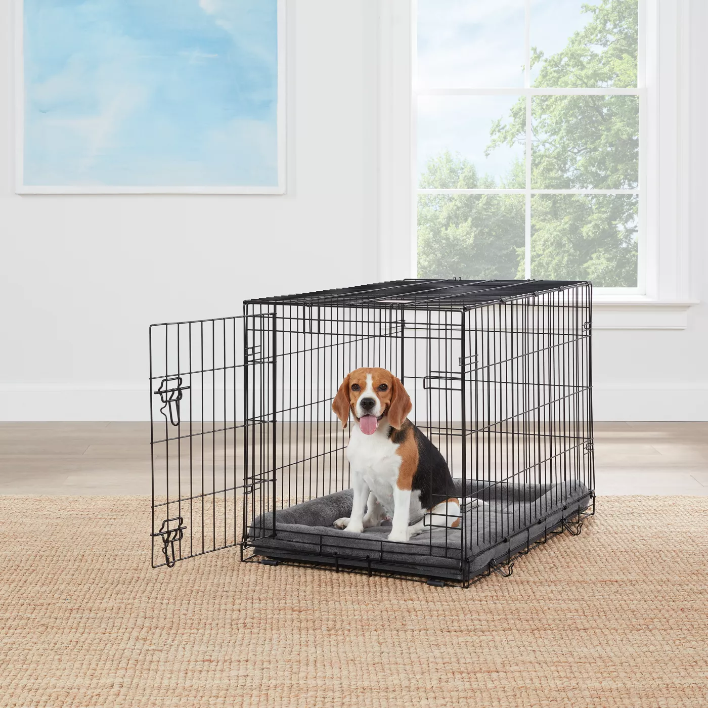 How to fold up a dog crate best sale