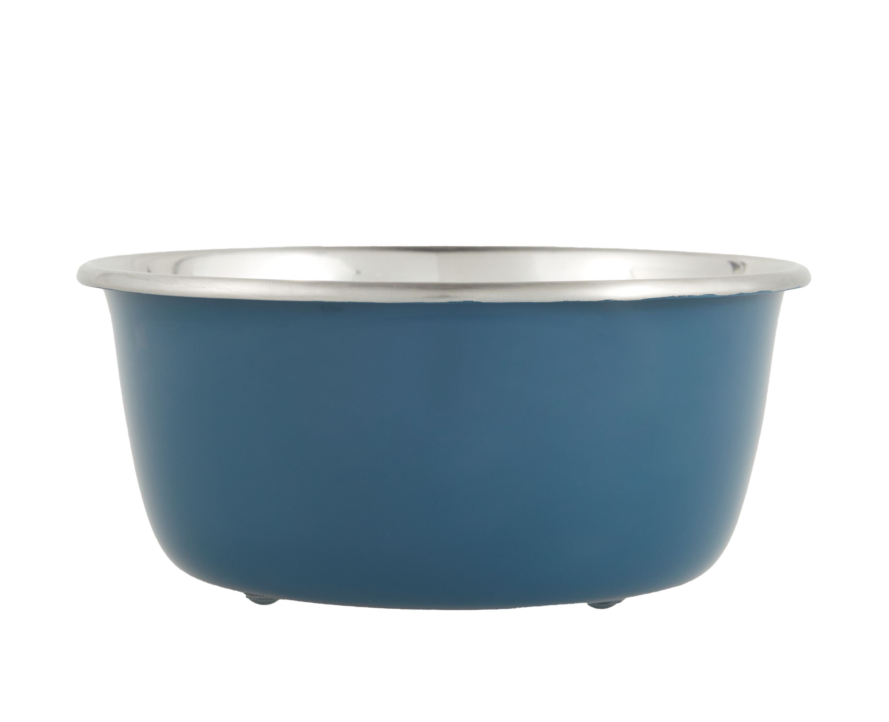 Top Paw® Navy Stainless Steel Dog Bowl dog Food & Water Bowls PetSmart