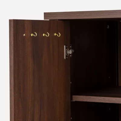 Product Nate & Jeremiah Spiced Mahogany Universal Stand - Up to 37G