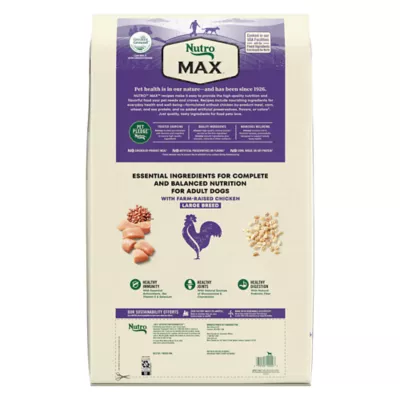 Nutro max natural adult dry dog food best sale