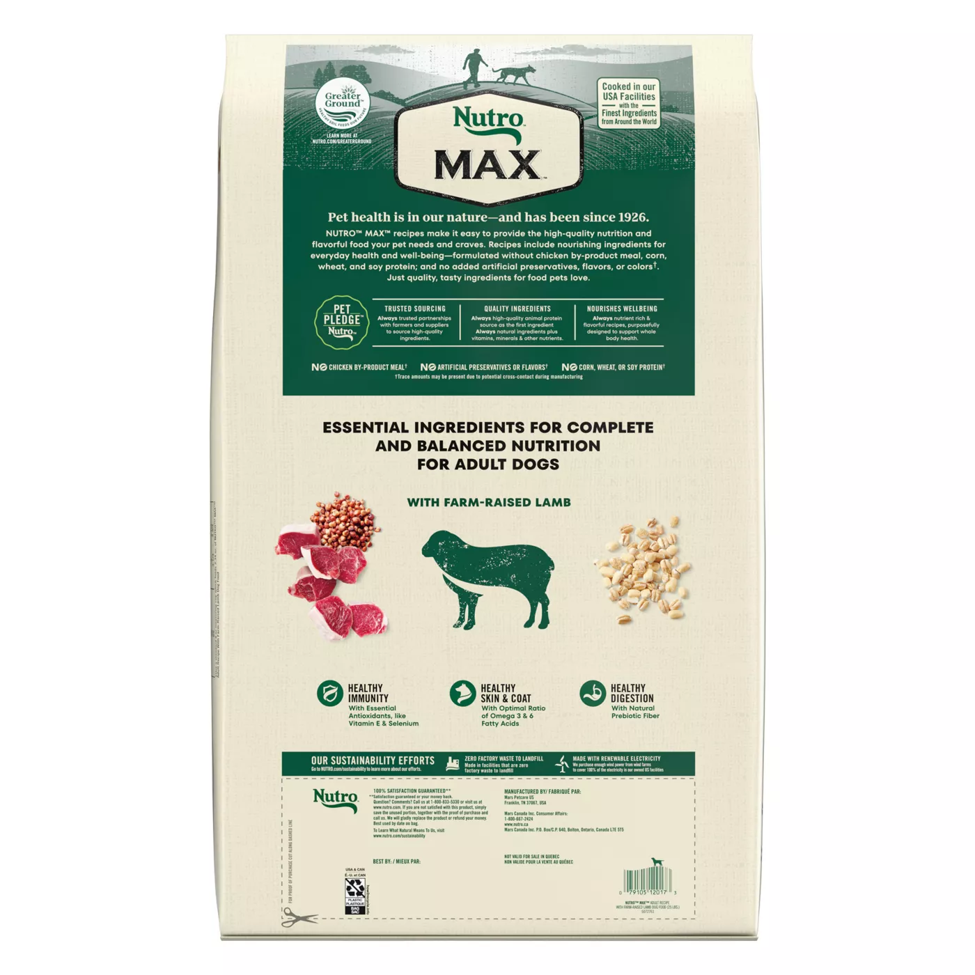 Nutro max grain free dog food best sale