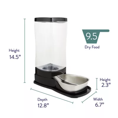 Product Top Paw® Black Gravity Pet Feeder