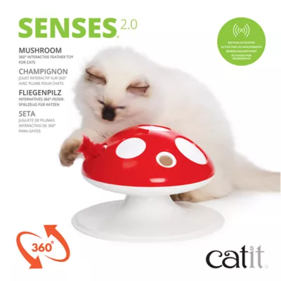 Product Catit® Senses Mushroom Interactive Feather Cat Toy