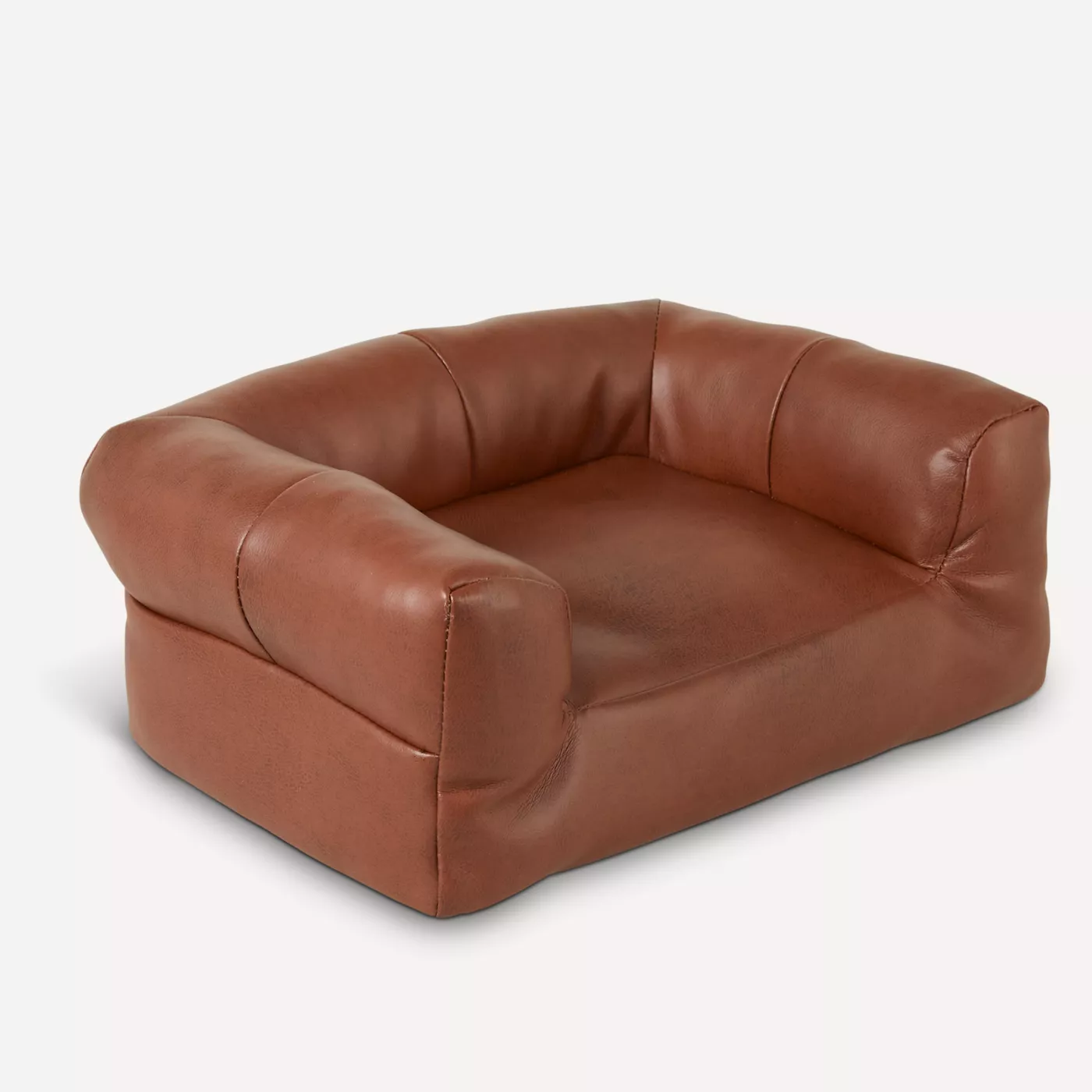 Product Nate & Jeremiah Brown Faux Leather Couch